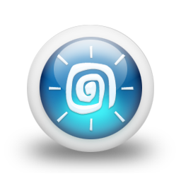 glossy,blue,orb icon