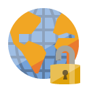 world,lock,open icon