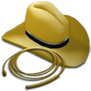 hat,and,whip icon