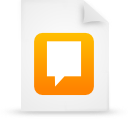 document, file, orange, paper icon