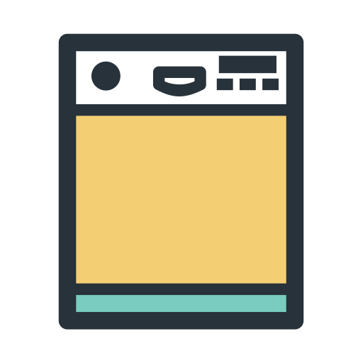 Color Block Washing Machine svg vector icon