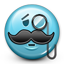 elegant, glasses, like a sir, mustage, rich, sir, smiley, smiley face icon