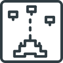 galaga, game, retro, video svg vector icon