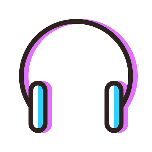 Headphones svg vector icon