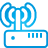 basic, blue, router, wireless icon