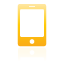 mobile, yellow icon