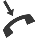 arrow, down, speakin, tube svg vector icon