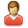 red, user icon