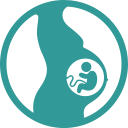 fetus, pregnancy, pregnant, pregnant woman svg vector icon