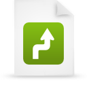 document, file, green, paper icon