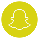 circle, outline, snapchat, social-media svg vector icon