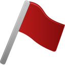 flag, red icon
