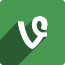 media, shadow, social, square, vine svg vector icon