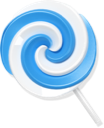 blue, candy, lollypop icon