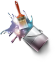 art, design, paint, webdesign icon