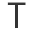 T icon
