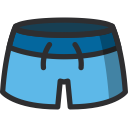 clothing, fashion, holiday, man, swimsuit, swimtrunks svg vector icon