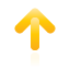 arrow, up, yellow icon