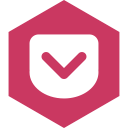 hexagon, media, pocket, social svg vector icon