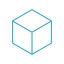 block, box, package, parcel, square svg vector icon