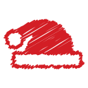cap, christmas, cold, hat, scribble, whool, winter svg vector icon