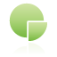 chart, green, pie icon