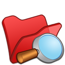 explorer, folder, red icon