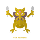 kadabra, kanto, pokemon, psy svg vector icon