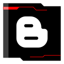blogger, internet, web svg vector icon