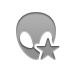 alien,gray,star icon