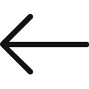 arrow, arrow left, back, previous svg vector icon