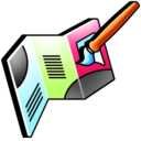 brochure, design icon