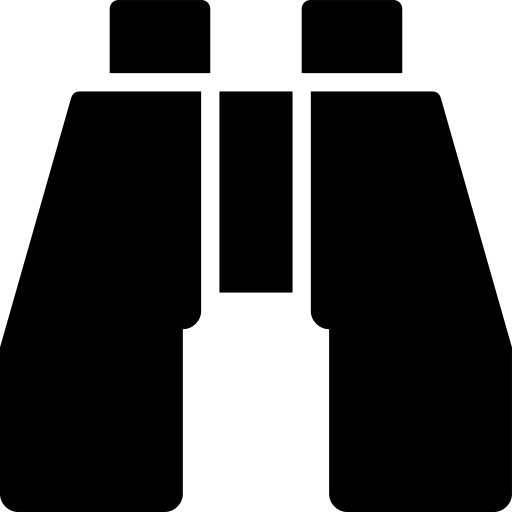 Binoculars svg vector icon