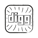 digg, logo, media, network, online, share, social svg vector icon