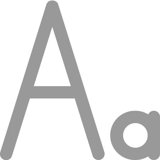 Typeface svg vector icon