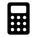 calculator svg vector icon