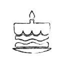 birthday, cake, cupcake, food, happy birthday svg vector icon