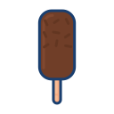 colorful, dessert food, ice cream, popsicle svg vector icon