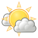 clouds, few, weather svg vector icon