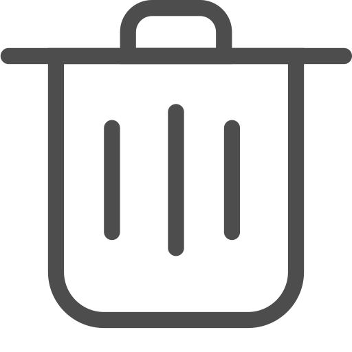 Delete svg vector icon