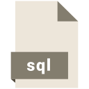 file, format, sql svg vector icon