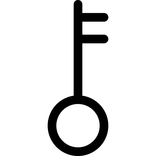 Key svg vector icon