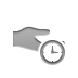 hand,share,clock icon