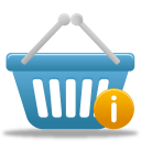 basket, info, shopping icon
