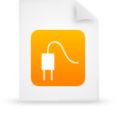 document, file, orange, paper icon