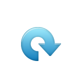 blue, cw, rotate, sub icon