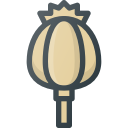 addiction, drug, opium, poppy svg vector icon