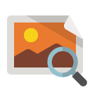 image,zoom icon
