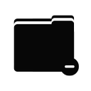 delete, file, folder icon