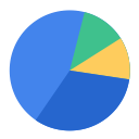 analytics, business, chart, market share, piechart, report, statistics svg vector icon
